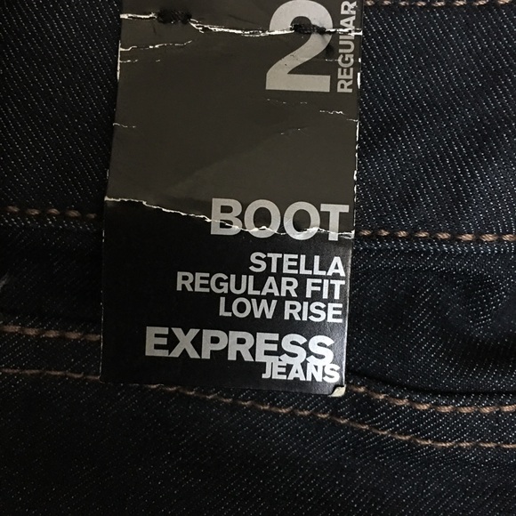 Express Stella Regular Fit Jeans Sz 2 NWT #32 - Picture 3 of 6